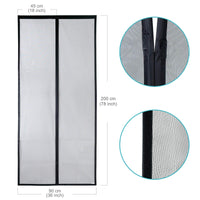 1 x RAW Customer Returns Apalus VP fly screen door, magnetic insect protection balcony door 90x200 cm, 2 x more durable than the Apalus classic, cat claw safe, stronger magnets, 3.8 cm wide Velcro, cannot be shortened - RRP €26.84