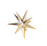 1 x RAW Customer Returns Gresonic Pack of 3 individually LED Christmas star fairy lights, battery operated gold, diameter 12 cm  - RRP €10.07