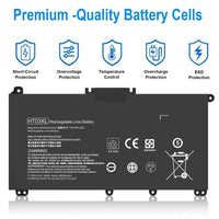 5 x RAW Customer Returns HT03XL Battery to replace HP Battery 240 245 250 255 G7 340 348 G5 Series Pavilion 14-DH 14Q-CS 14-CE 14-CK 14-DF 14-DQ 15-DW 15Q 15S X360 14-DH 14M-DH Series HT03041XL L11119 -855 L11421-542 - RRP €160.3