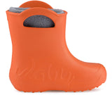 1 x RAW Customer Returns Ladeheid Eva Children s Boys Girls Rubber Boots Rain Shoes Lined LA-CA-03 Orange Grey, 24 25 EU  - RRP €24.19