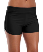 1 x RAW Customer Returns AVACOO women s swimming shorts, beach shorts, tummy control, sports bikini shorts 50 SPF, black, S - RRP €19.52