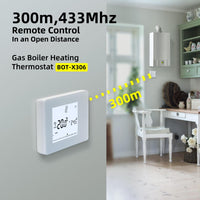 1 x RAW Customer Returns Beok Smart Thermostat for Gas Boilers, RF and WiFi Controlled Thermostats, Wireless Programmable Heating Thermostat, Compatible with Alexa Voice Control, BOT306RF-WIFI - RRP €78.68