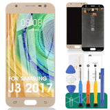 1 x RAW Customer Returns SRJTEK For Samsung Galaxy J3 2017 J330 J3 Pro 2017 J330 DUOS J330G J330L J330F J330FN J330DS J3300 5 Inch LCD Display Touch Screen Digitizer Glass Assembly Full Replacement Part Gold  - RRP €27.35