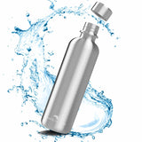 1 x RAW Customer Returns MATE OF STEEL 100 plastic-free 750ml stainless steel bottle for Sodastream Crystal, Easy Terra - Dishwasher-safe stainless steel drinking bottle for soda streaming - water carbonator metal bottles - RRP €27.99