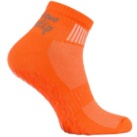 1 x Brand New Rainbow Socks - Women s Men s Sneaker Cotton Anti-Slip Sport Socks - 1 Pair - Orange - Sizes 47-50 - RRP €10.49