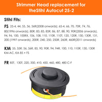 1 x RAW Customer Returns YOUSHARES Mower Head Thread Head for Stihl Autocut 25-2 M10x1.0 4002-710-2108 Brush Cutter Fits Stihl FS, KM, FR Series Spare Parts Brush Cutter Head Trimmer Head Stihl Lawn Mower Accessories, 2 Pieces - RRP €21.99