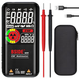 1 x RAW Customer Returns BSIDE S20 Rechargeable Automatic Digital Multimeter Color Display 3 Results Smart Tester with EMF Detector Voltage Tester Capacitance Continuity Ohm Hz Diode Live Wire with Case - RRP €49.57