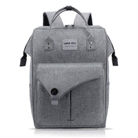 1 x RAW Customer Returns Lekesky Backpack Women Men for School University Travel Leisure Job with Laptop Compartment Anti-Theft Bag, Grey - RRP €35.28