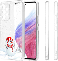 1 x Brand New Yiscase Pack of 3 Xmas Mobile Phone Cases Compatible with Samsung Galaxy A14 5G Case Christmas Transparent Mobile Phone Case Ultra Thin Silicone Case TPU Bumper Cover - Elk, Snowflake, Snowman - RRP €10.07