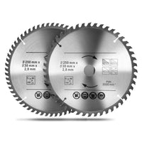 1 x RAW Customer Returns Circular Saw Blades, 250 mm x 30 mm, 48 and 60 Teeth, TCT Manual Wood Cutting Disc, TCT Blade for Fine Cutting Alloy for Wood Plastic Fiberglass Copper and Aluminum - RRP €28.99