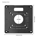 1 x RAW Customer Returns Router plate table milling table insert plate cutter table top universal trimming machine flipboard for wooden benches router table top woodworking benches - RRP €24.19