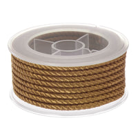 1 x Brand New sourcing map Nylon Thread Twine Beading Cord 3mm Extra Strong Braided Nylon Crafting Cord for Bracelets Jewelry Making DIY Crafts 4M 13 Ft, Light Brown - RRP €10.39