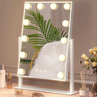 RAW Customer Returns Job Lot Pallet - TEMFAU Hollywood Dressing Table Mirrors - 38 Items - RRP €2235.92