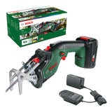 1 x RAW Customer Returns Bosch Keo cordless garden saw 1 x 2.0 Ah battery, 18 Volt system, 80 mm cutting diameter, with Swiss precision wood blade included, in cardboard packaging  - RRP €144.59