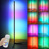 1 x RAW Customer Returns YOSION LED floor lamp RGB corner floor lamp, music sync color change dimmable brightness USB power supply for the living room, playroom, bedroom, party decoration - RRP €35.28