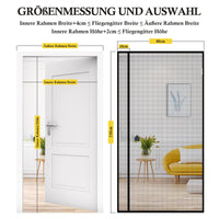 1 x RAW Customer Returns fowong Updated Left Right Opening Magnetic Fly Screen Door 80x210 cm, Insect Protection Fly Curtain with Self-Adhesive Velcro for Balcony Door Without Drilling, Unobstructed View - RRP €24.99