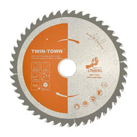 1 x RAW Customer Returns TWIN-TOWN HM circular saw blade wood 210x30mm Z48, reduction ring 20 mm, ideal for construction timber, natural wood, hardwood, formwork wood, fibreboard, glued wood for sawing with mitre saw - RRP €17.14