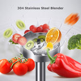 1 x RAW Customer Returns Bonsenkitchen hand blender 5-in-1 set, 800W anti-splash stainless steel hand blender with 500 ml food chopper, 600 ml cup, whisk, hand mixer, infinitely variable speeds, BPA-free, HB8005 red  - RRP €33.86