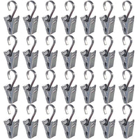 31 x Brand New 50 Pieces Mental Curtain Clips Stainless Steel Hangers for Lights Photos Wires Holder Party Bedroom Bathroom Home Outdoor Indoor Decoration Art Craft Display - RRP €632.4