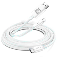 1 x RAW Customer Returns JSAUX 4K USB C to HDMI Cable and PD 100W Charging 2meter, 2-in-1 Type C to HDMI Thunderbolt 3 Compatible Compatible with iPhone 15 Pro Max, MacBook, Samsung DeX, iMac, iPad Pro, Surface-White - RRP €22.27