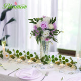 1 x Brand New BLOSMON artificial flowers bouquet flower balls table decoration wedding decoration 10 pieces champagne white 24 cm artificial roses flower for wedding table decoration flower arrangement artificial for living room decoration - RRP €20.4