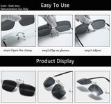 1 x RAW Customer Returns Long Keeper 3 Pairs Polarized Sunglasses Clip for Glasses Wearers Sunglasses Attachment Glasses Polarized, Sunglasses to Clip on Men Women - RRP €25.18