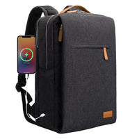 1 x RAW Customer Returns Hp hope laptop backpack business backpack women, backpacks men for 15.6 inch laptop, 22L hand luggage travel bag with USB port, waterproof backpack for travel work airplane, black - RRP €59.65