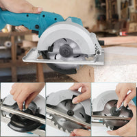 1 x RAW Customer Returns Brushless mini circular saw, hand-held circular saw for Makita 18 V Li-Ion battery with 4 saw blades 125mm , 1800 W copper motor can cut diagonally 8500RM min multifunctional saw for woodworking - RRP €68.84