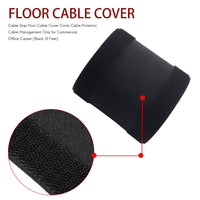 1 x Brand New Yuikome Cable Grab Floor Cable Cover Cords Cable Protector Cable Management Only for Commercial Desk Mat Black, 10 Feet  - RRP €22.8