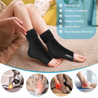 1 x RAW Customer Returns i THERAU cooling socks Achilles tendon bandage, cooling pack, cooling cuff for foot, ankle bandage cooling, gel cooling pads for foot heat and cold therapies, cooling socks for plantar fasciitis - RRP €26.0