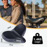 1 x RAW Customer Returns Oversized bicycle saddle, bicycle saddle for men and women, comfortable, XXL bicycle saddle, more ergonomic, comfortable, full hip support with adapter Bike Seat for city bikes, e-bikes, exercise bikes, touring bikes - RRP €33.26