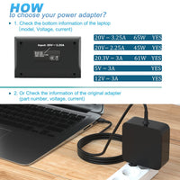 1 x RAW Customer Returns 65W USB C Type C Laptop Charger AC Power Adapter for ASUS UX425 UX435 UX391 Chromebook C302 C302C C302S C403N C423 C213 Zenbook 3 Deluxe UX490 Pro B9440UA and Other Type C Laptops - RRP €19.99