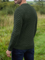 3 x Brand New Cicy Bell Men s V Neck Sweater Long Sleeve Male Basic Knitted Sweater Classic Fine Knit Sweater for Men Military Green L - RRP €92.55