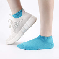 2 x RAW Customer Returns  MD 6 Pairs Women s Viscose Socks Thick Fully Padded Casual Low Cut Sports Short Socks Yellow White Blue39-42 - RRP €48.0