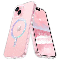 1 x RAW Customer Returns YINLAI iPhone 6.1 Case, Transparent Glitter Case with Magnetic Closure for iPhone 6.1 Shockproof Crystal Sequins TPU Lightweight Slim - RRP €21.6