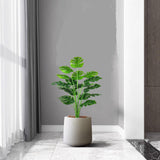 1 x RAW Customer Returns AIVORIUY Artificial Plants Indoor Fake Turtle Plastic Tree with Green Leaves Tropical Jungle Monstera Potted for Home Outdoor Office Garden Decoration Green  - RRP €27.23