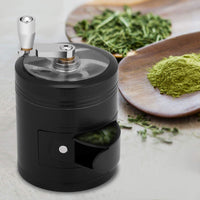 1 x RAW Customer Returns Broco Premium Hand Crank Herb Grinder, Manually Operated Zinc Alloy Herb Spice Kitchen with Crank Handle - RRP €19.99