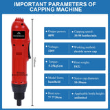 1 x RAW Customer Returns BAOSHISHAN Portable Electric Bottle Capper Manual Screw Capper Automatic Bottle Cap Sealer for Bottle Cap 10-30mm 220V - RRP €99.0