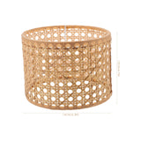 2 x RAW Customer Returns Baluue Rattan Lampshade - E27 E14 Lampshade Boho Replacement Rustic Small Lampshade Farmhouse Lampshade Fits Bulb Woven Lampshade For Table Lamp Home Decoration, 16x12CM - RRP €50.2