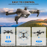 1 x RAW Customer Returns TEEROK E58 Pro Drone with Camera 1080P HD for Beginners, WiFi FPV RC Quadcopter, 3D Flips, Altitude Hold, One Key Start Landing, Foldable Drone for Kids, 2 Batteries - RRP €43.86