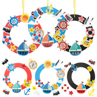 16 x Brand New 6 Packs Sea Wreath Decorations MONCAP DIY Summer Sea Craft Project for Kids Nautical Hanging Beach Garland for Girls Boys Marine Themed Party Favors - RRP €364.8