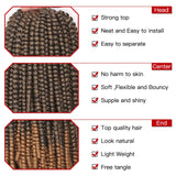 6 x Brand New Xtrend 12 inch 7 Packs Spring Twist Hair Short Ombre Bomb Twist Crochet Braids Hair Synthetic Fluffy Mini Twist Hair Extension for Women 1B 27  - RRP €191.94