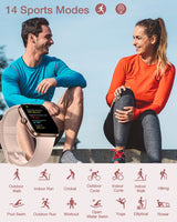 1 x RAW Customer Returns Fitpolo Smartwatch Women, Smartwatch for Women Men, Smartwatch Touch, Waterproof, Smart Bracelet for Sports, Pedometer, Cardio Smartwatch, Fitness Tracker, Walking, Running - RRP €36.85