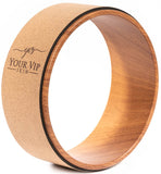 4 x Brand New YVS - Yoga wheel, yoga wheel, yoga ring, yoga wheel cork, yoga cork, yoga wheel wood, yoga wheel cork, yoga wheel cork, yoga wheel made of cork, yoga wheel for yoga, pilates, gymnastics, fitness - RRP €172.24