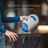 1 x RAW Customer Returns OSTRICH PILLOW Mini the travel pillow for the plane, car, neck support for flying, pillow for the power nap, travel companion for women and men - available in Sleepy Blue - RRP €39.0