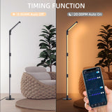 1 x RAW Customer Returns Fortand LED floor lamp living room, RGBW corner lamp dimmable floor lamp with remote control and APP, 360 rotatable removable, 16 million colors, music sync, DIY mode modern floor lamp for bedroom - RRP €50.41