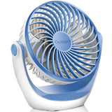 1 x RAW Customer Returns OCOOPA USB fan, small table fan with strong airflow and quiet operation 3 speeds, 360 rotating head, easy to carry for office, home and outdoors - RRP €21.99