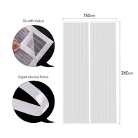 1 x RAW Customer Returns MYCARBON Fly Screen Door Magnet 150x260cm Insect Protection Balcony Door Fly Curtain 10 x Stronger than Normal Fly Screen without Drilling Curtain for Balcony Door Living Room Sliding Door Patio Door White - RRP €25.99