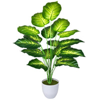 5 x Brand New AIVORIUY Artificial Plants Large Areca Artificial Palm in Pot Plastic Artificial Plant Tropical Palm with Leaves Green Fake Plant for Bedroom Office Garden Wedding Decor 77cm White  - RRP €175.55