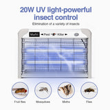 1 x RAW Customer Returns mafiti Electric Insect Killer, Mosquito Killer Fly Trap-Electric Indoor Mosquito Zapper 20W with UV Light, Electric Mosquito Trap for Kitchen, House, Yard Gray  - RRP €27.99